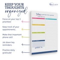 To Do List Notepad for Work Organization, Teacher To Do List, Work Planner Organizer • 7x10 Daily Top Priorities •  Appointments List