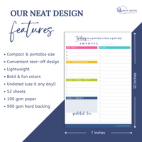 Daily To-Do List Notepad and Work Planner | Top 3 Priorities, Appointments, Task Organizer