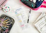 Printable Travel and Packing Checklist - Instant Download