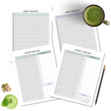 Wellness Planner Printable (23 pages) - PDF Instant Download and Print