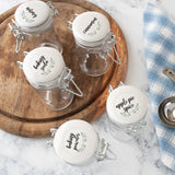 spice jars round stickers